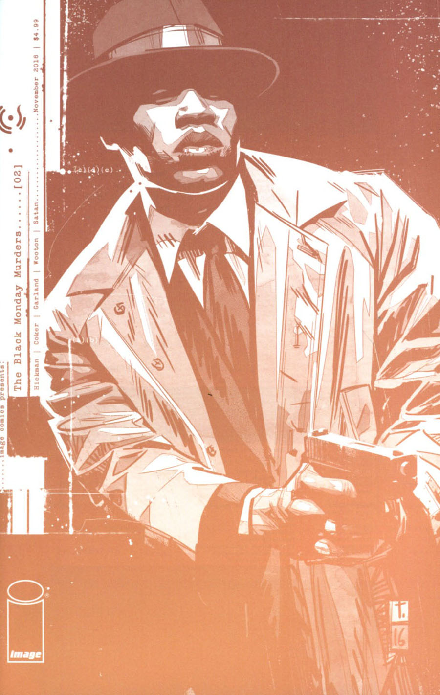 Black Monday Murders #2 Cover C 3rd Ptg Tomm Coker Variant Cover