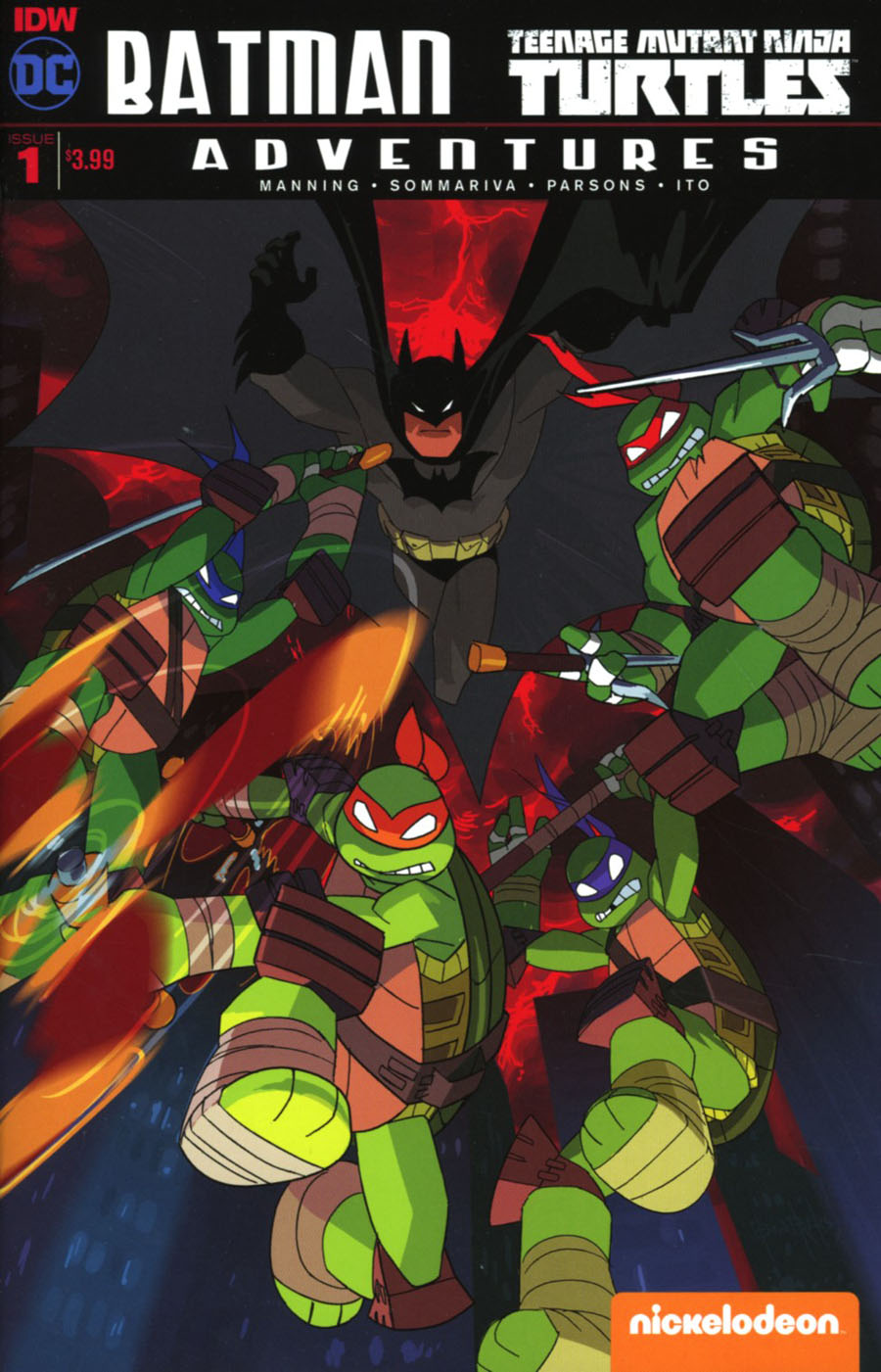 Batman Teenage Mutant Ninja Turtles Adventures #1 Cover K 2nd Ptg Jon Sommariva Variant Cover