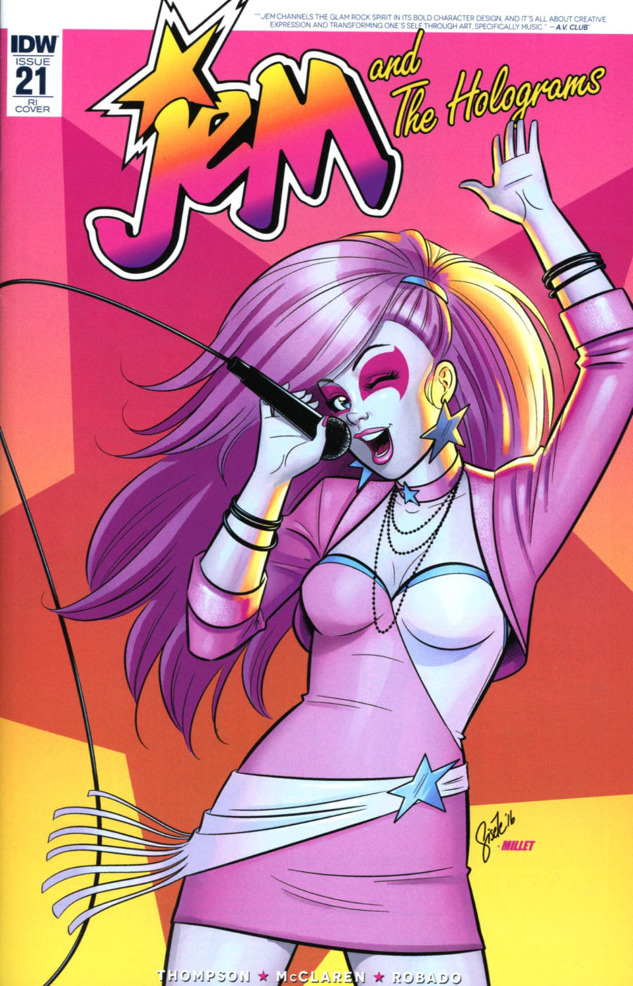 Jem And The Holograms #21 Cover C Incentive Gisele Lagace Variant Cover