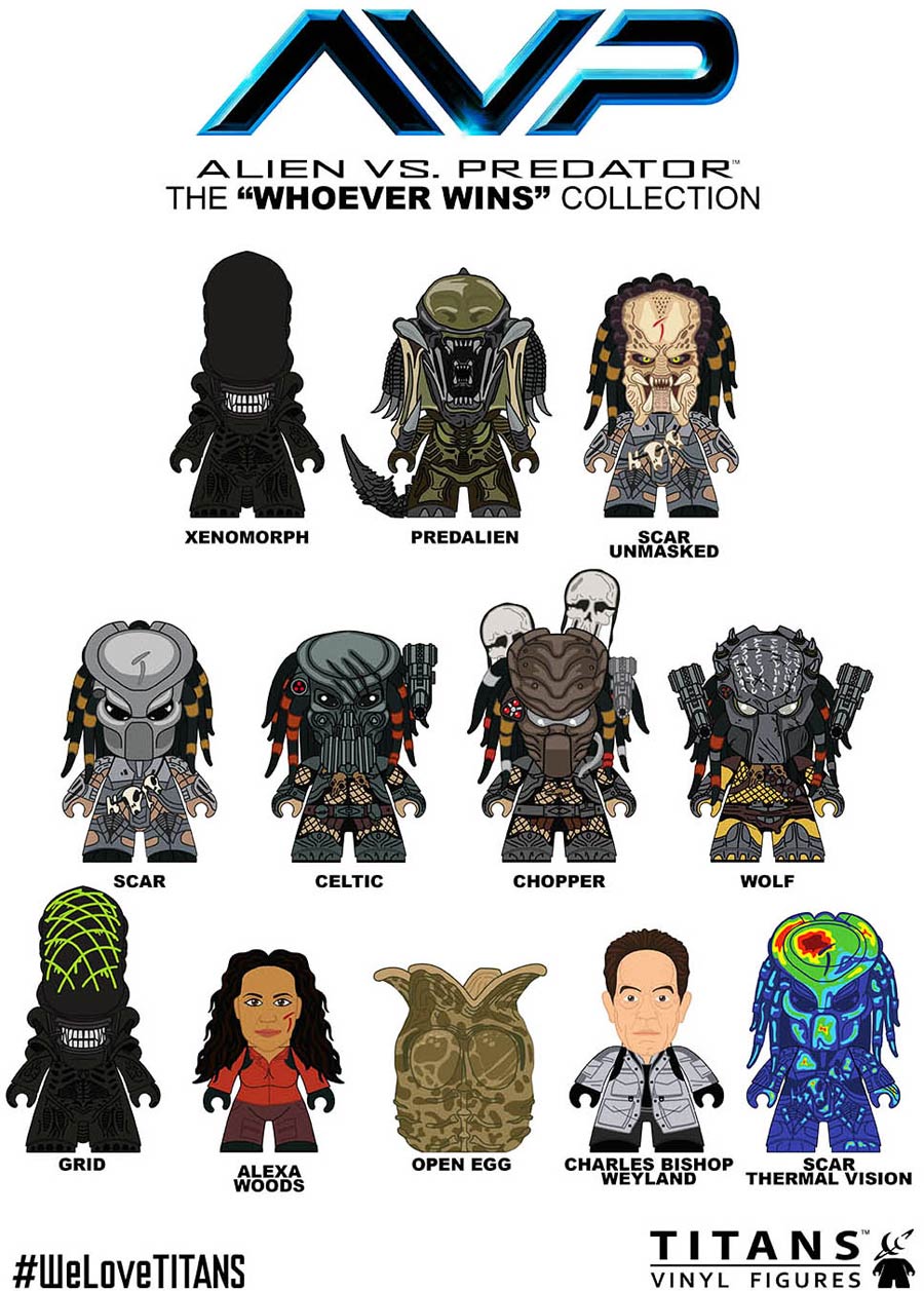 Alien vs Predator Titans Mini Figure Series 1 Blind Mystery Box