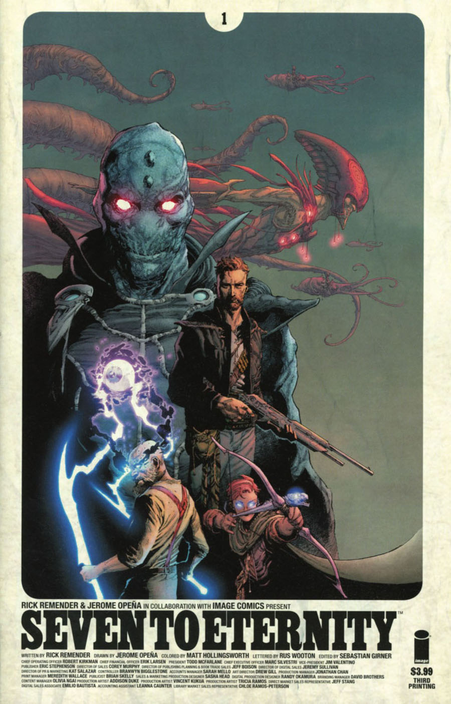 Seven To Eternity #1 Cover F 3rd Ptg Jerome Opena Variant Cover