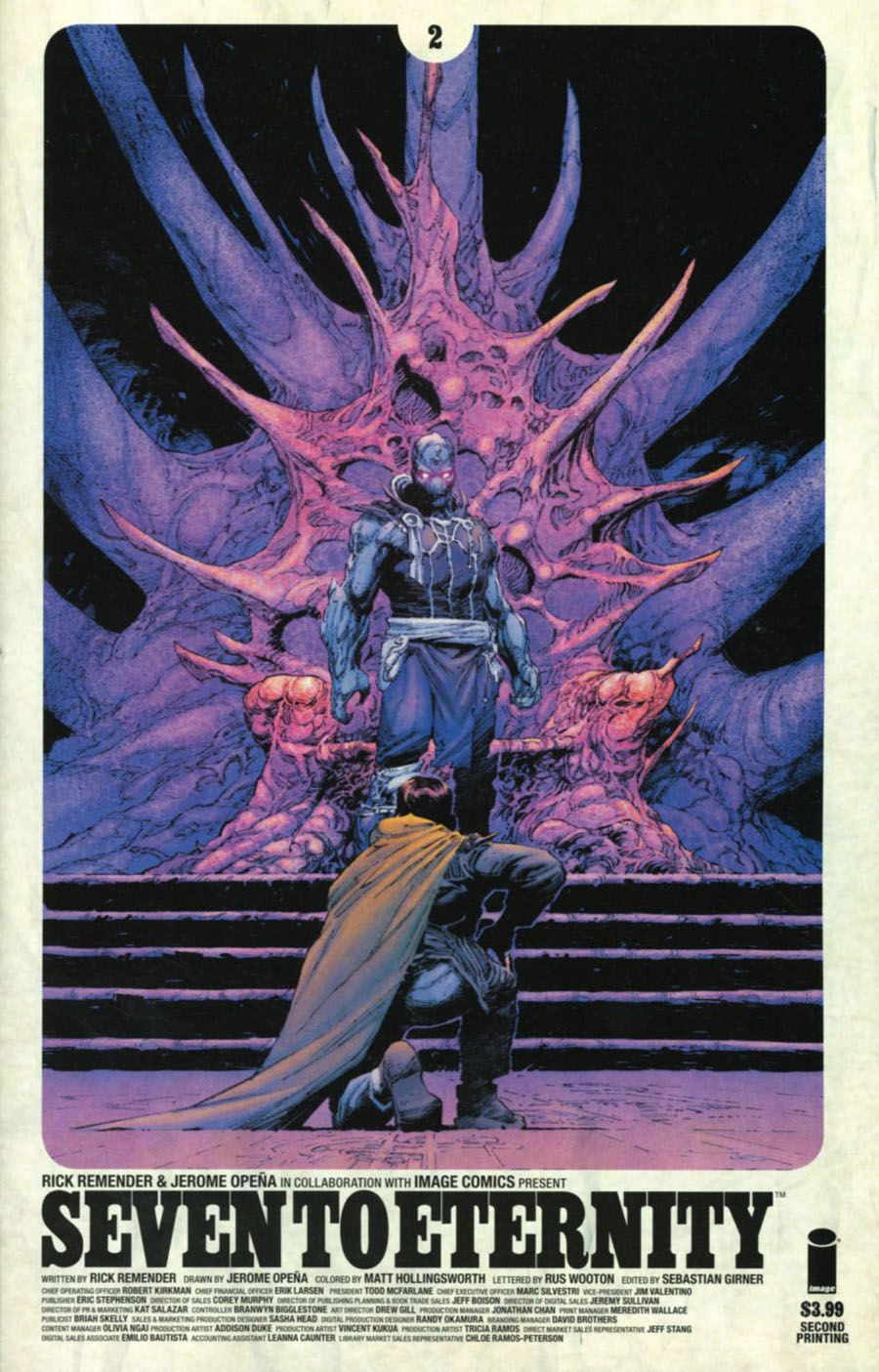 Seven To Eternity #2 Cover C 2nd Ptg Jerome Opena & Matt Hollingsworth Variant Cover