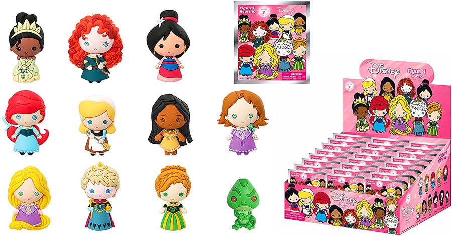 Disney Laser Cut Figural Keyring Series 7 Blind Mystery Box