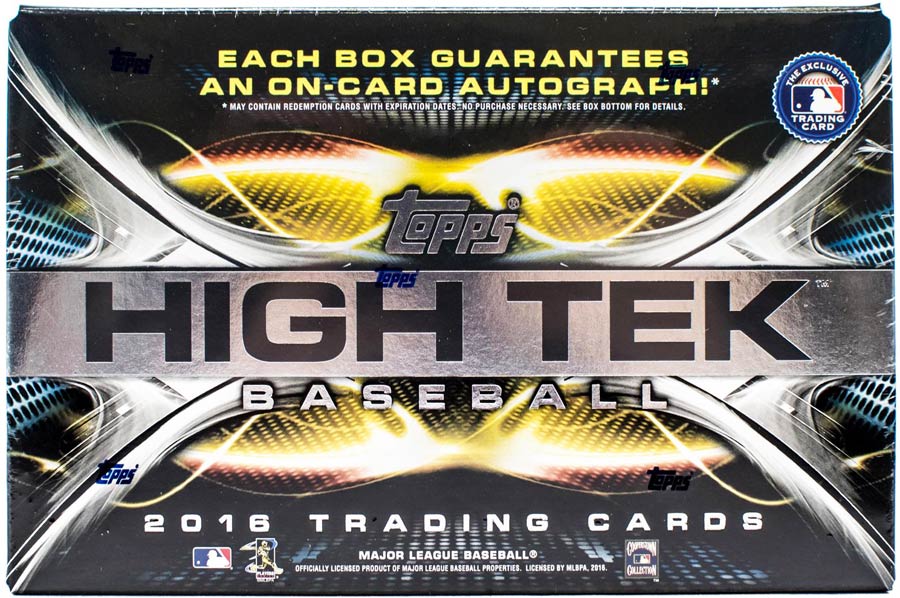 Topps 2016 High Tek Baseball Trading Cards Box