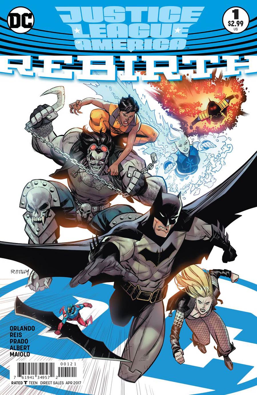 Justice League Of America Rebirth #1 Cover B Variant Ryan Ottley Cover