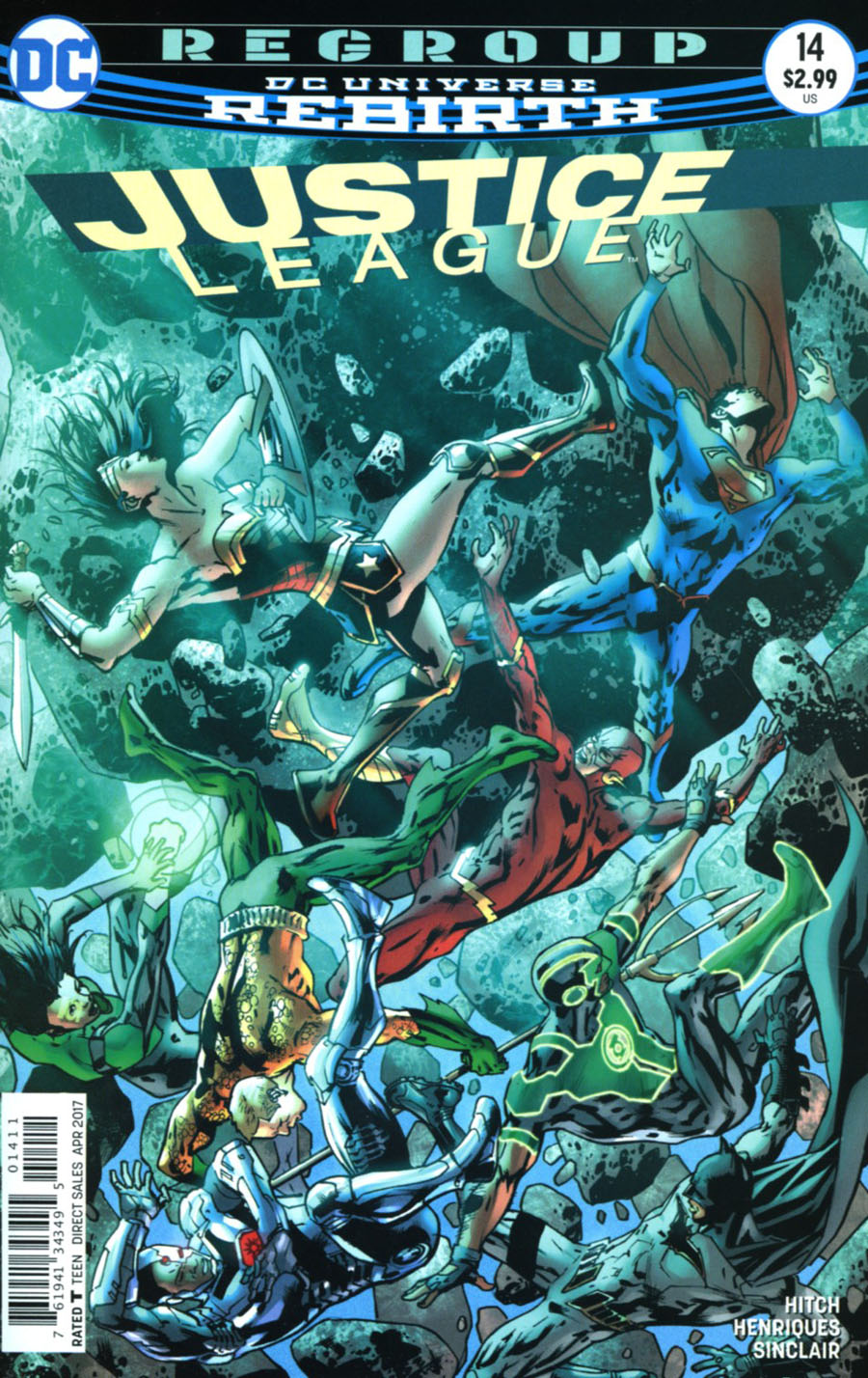 Justice League Vol 3 #14 Cover A Regular Bryan Hitch Cover