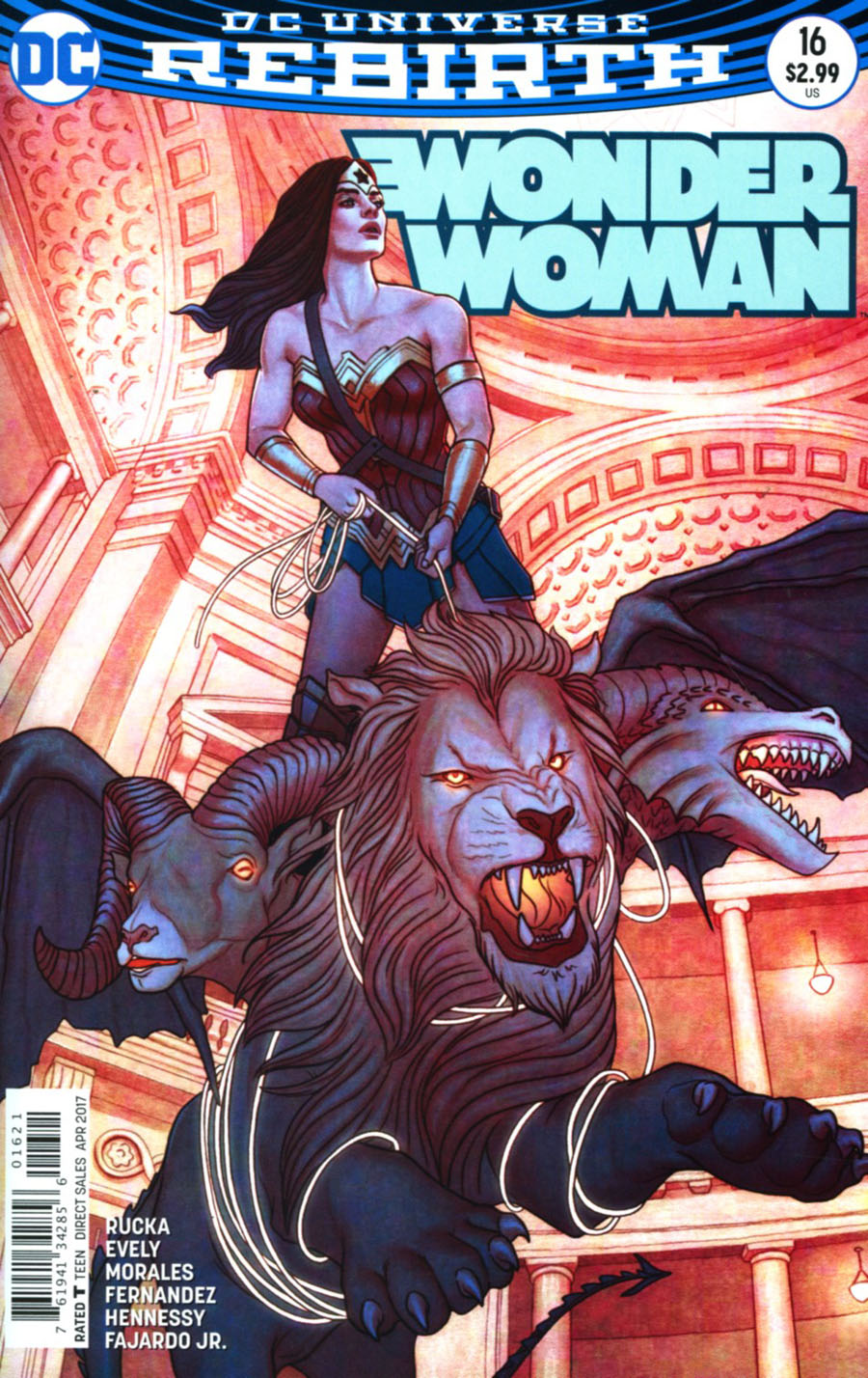 Wonder Woman Vol 5 #16 Cover B Variant Jenny Frison Cover
