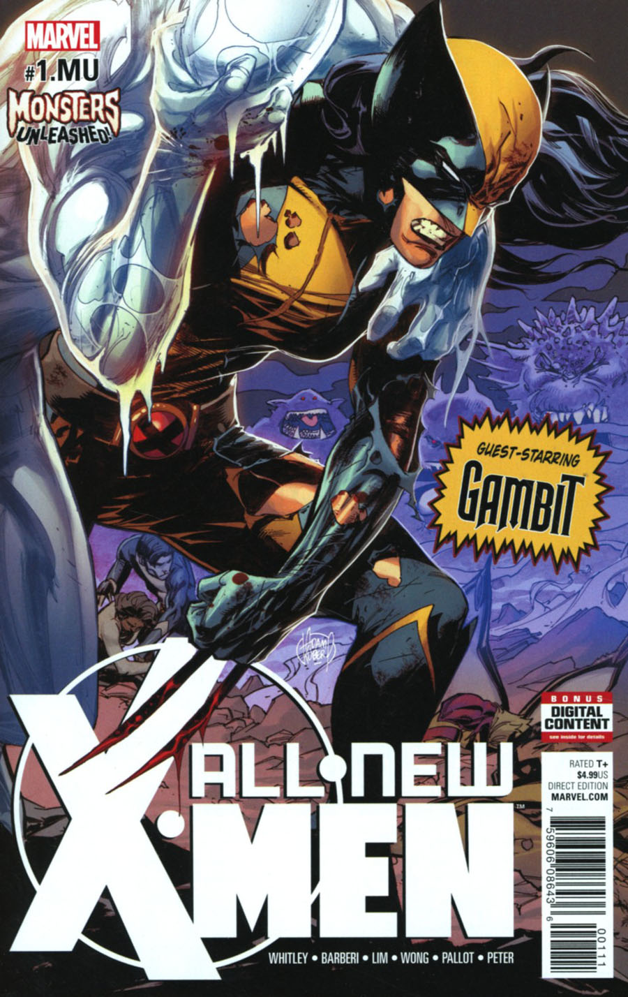All-New X-Men Vol 2 #1.MU Cover A Regular Adam Kubert Cover (Monsters Unleashed Tie-In)
