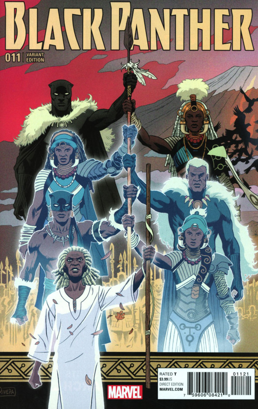 Black Panther Vol 6 #11 Cover B Variant Paolo Rivera Connecting G Cover