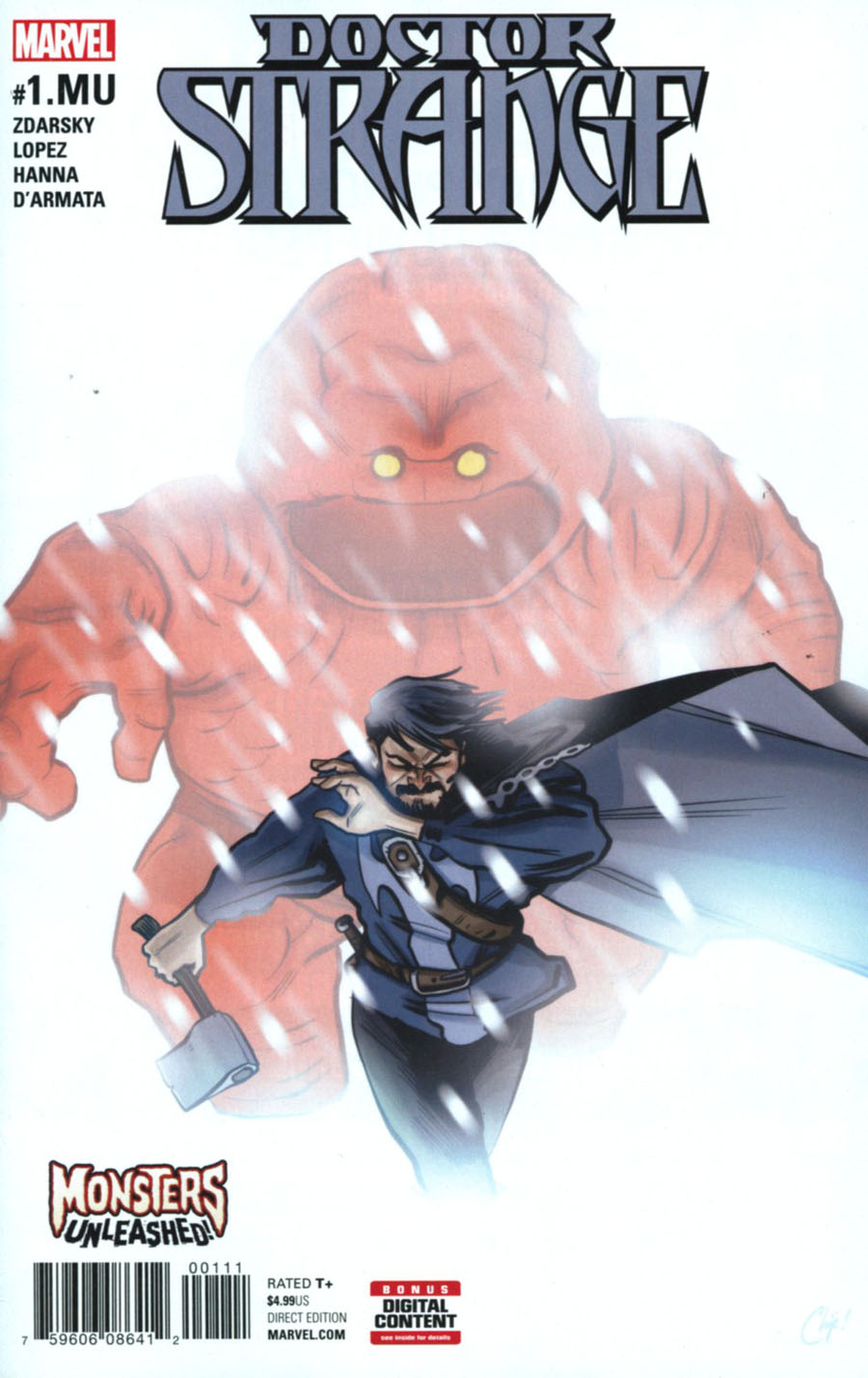 Doctor Strange Vol 4 #1.MU Cover A Regular Chip Zdarsky Cover (Monsters Unleashed Tie-In)
