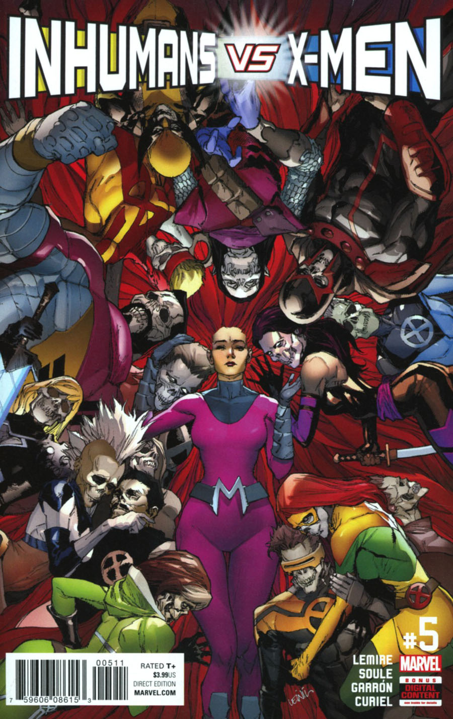 Inhumans vs X-Men #5 Cover A Regular Leinil Francis Yu Cover