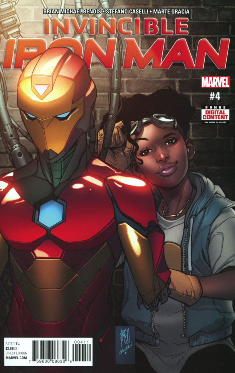 Invincible Iron Man Vol 3 #4 Cover A Regular Stefano Caselli Cover