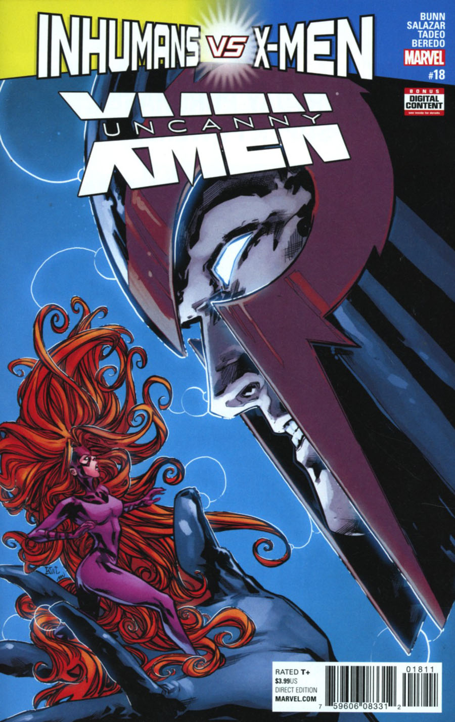 Uncanny X-Men Vol 4 #18 Cover A Regular Ken Lashley Cover (Inhumans vs X-Men Tie-In)