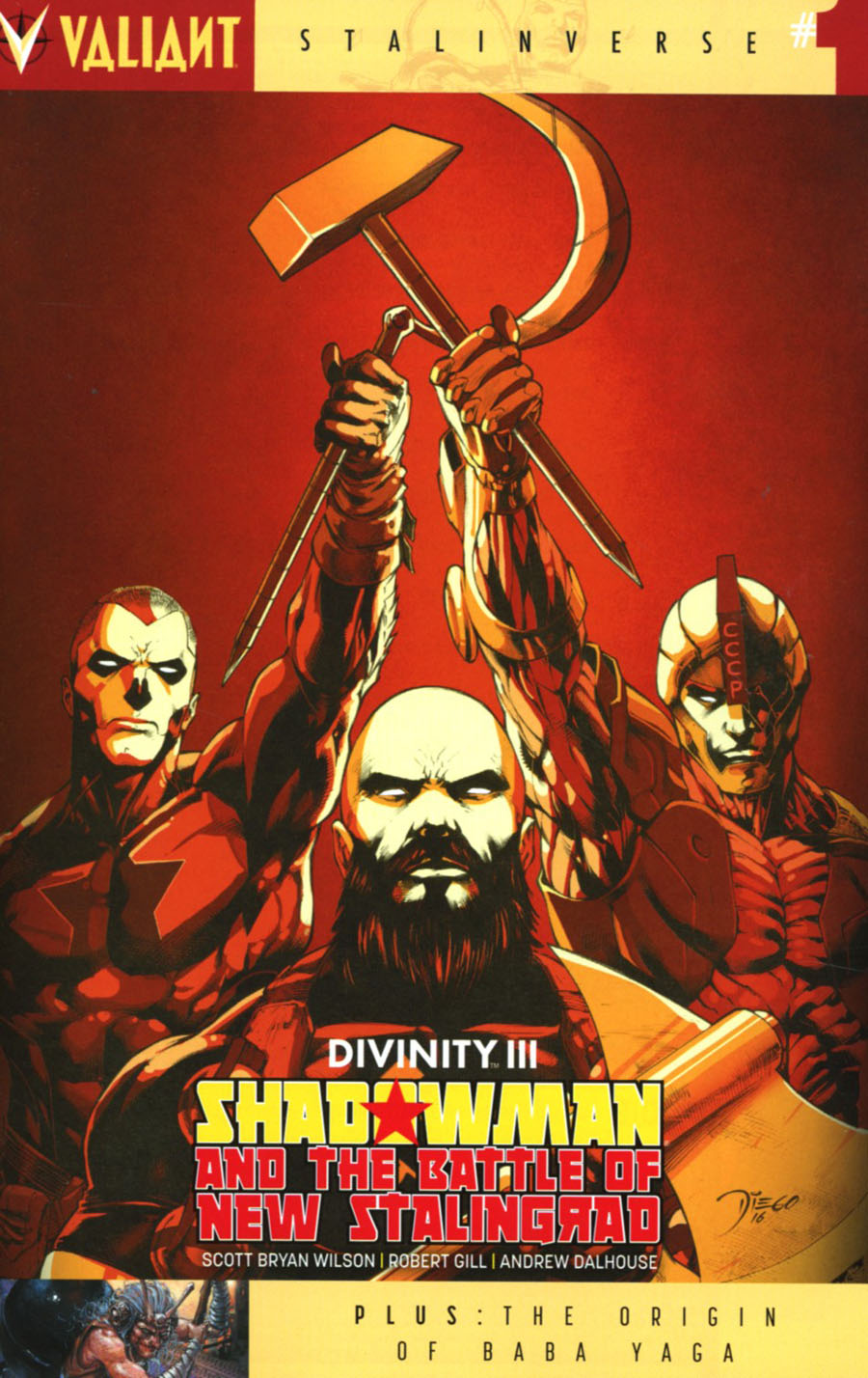 Divinity III Shadowman And The Battle Of New Stalingrad #1 Cover C Variant Diego Bernard Cover