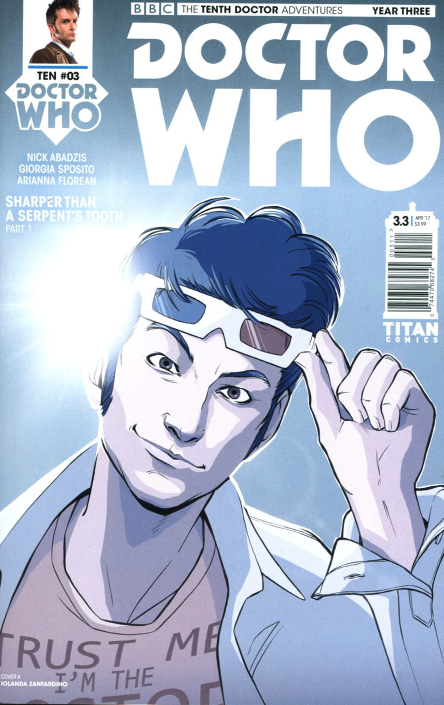 Doctor Who 10th Doctor Year Three #3 Cover A Regular Iolanda Zanfardino Cover