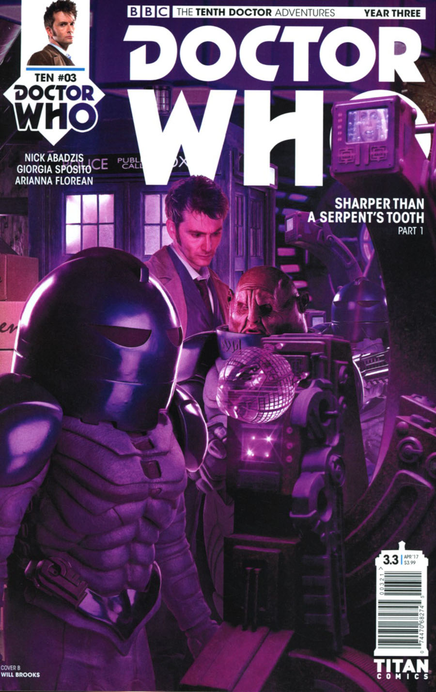 Doctor Who 10th Doctor Year Three #3 Cover B Variant Photo Cover