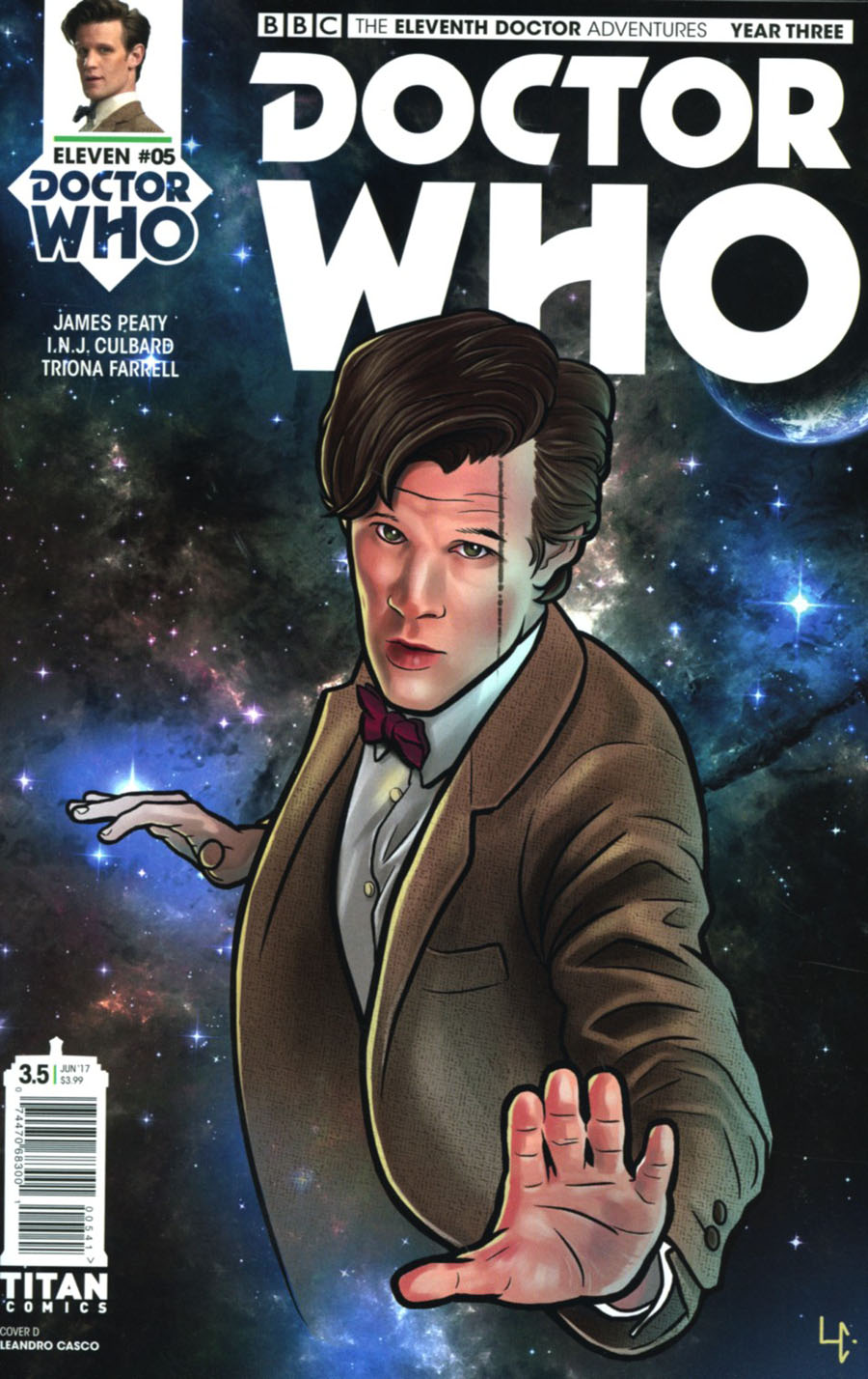 Doctor Who 11th Doctor Year Three #5 Cover D Variant Leandro Casco Cover