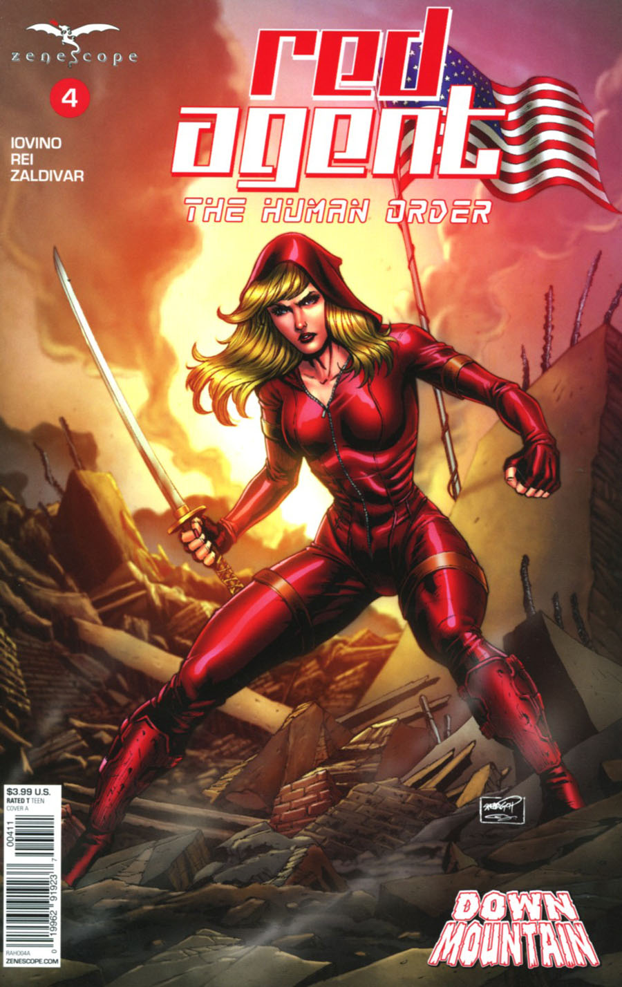 Grimm Fairy Tales Presents Red Agent Human Order #4 Cover A Sheldon Goh