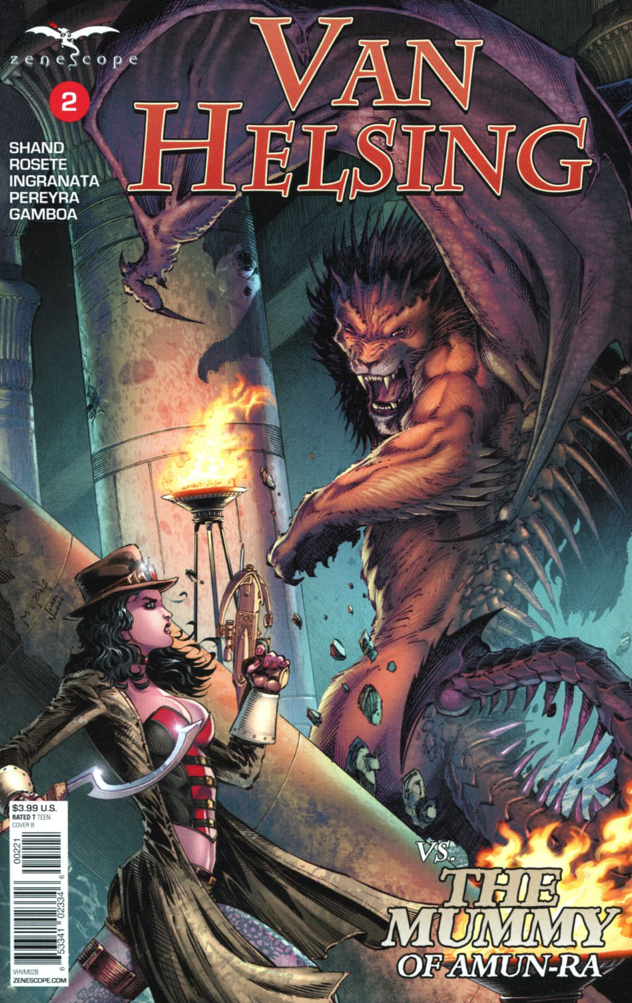 Grimm Fairy Tales Presents Van Helsing vs The Mummy Of Amun-Ra #2 Cover B Jason Metcalf