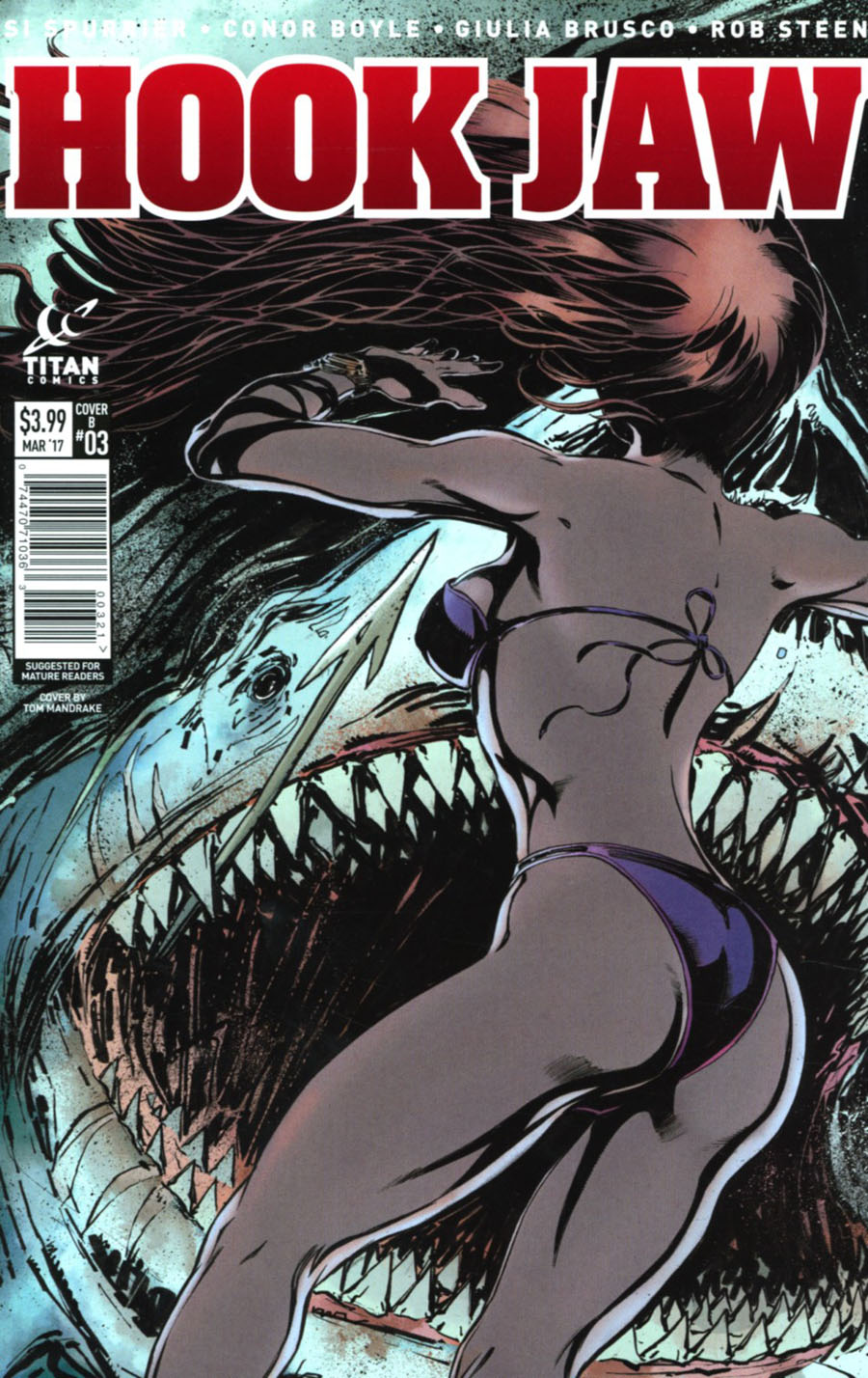 Hookjaw #3 Cover B Variant Tom Mandrake Cover