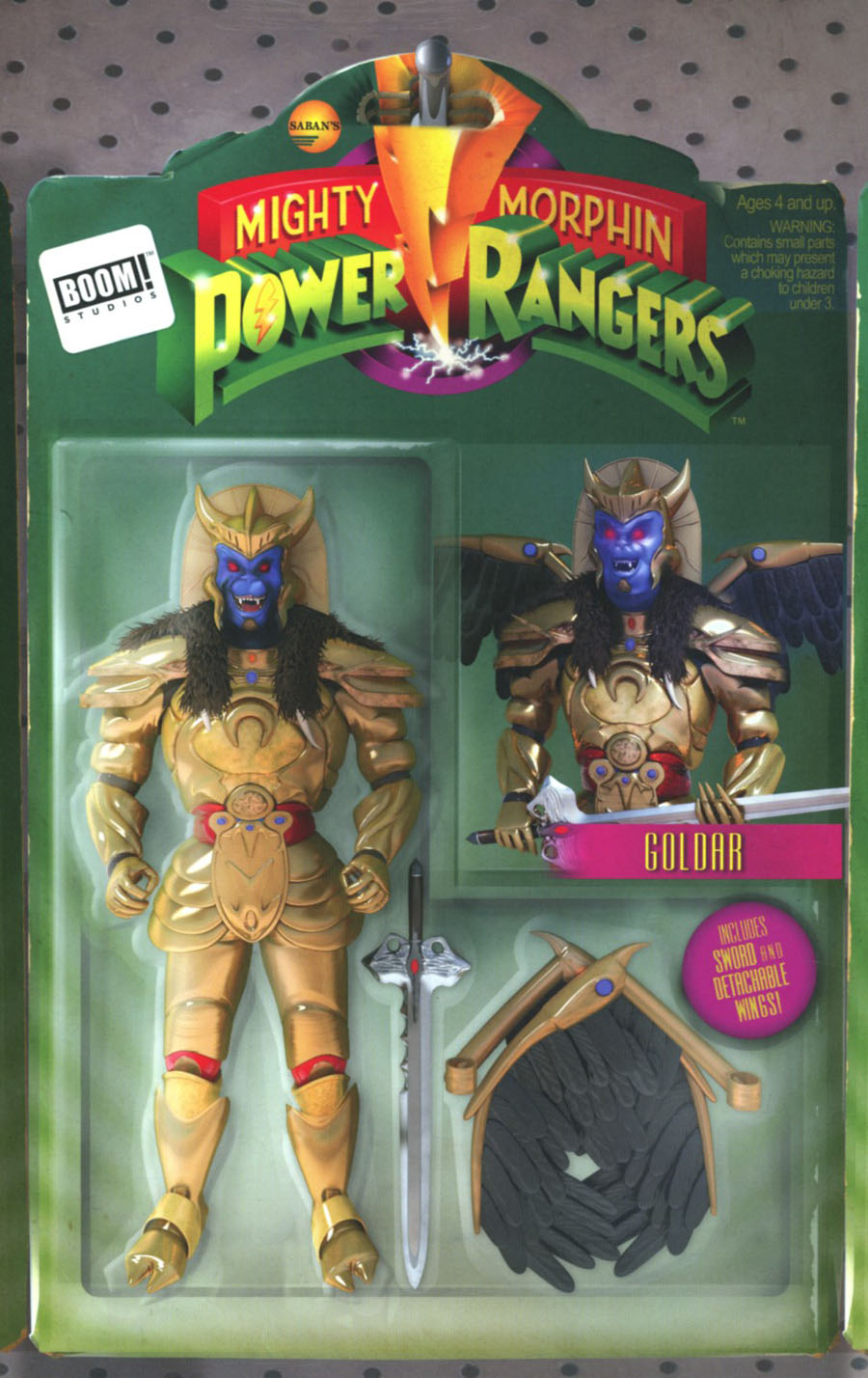 Mighty Morphin Power Rangers (BOOM Studios) #12 Cover B Variant Telmos Santos Action Figure Cover