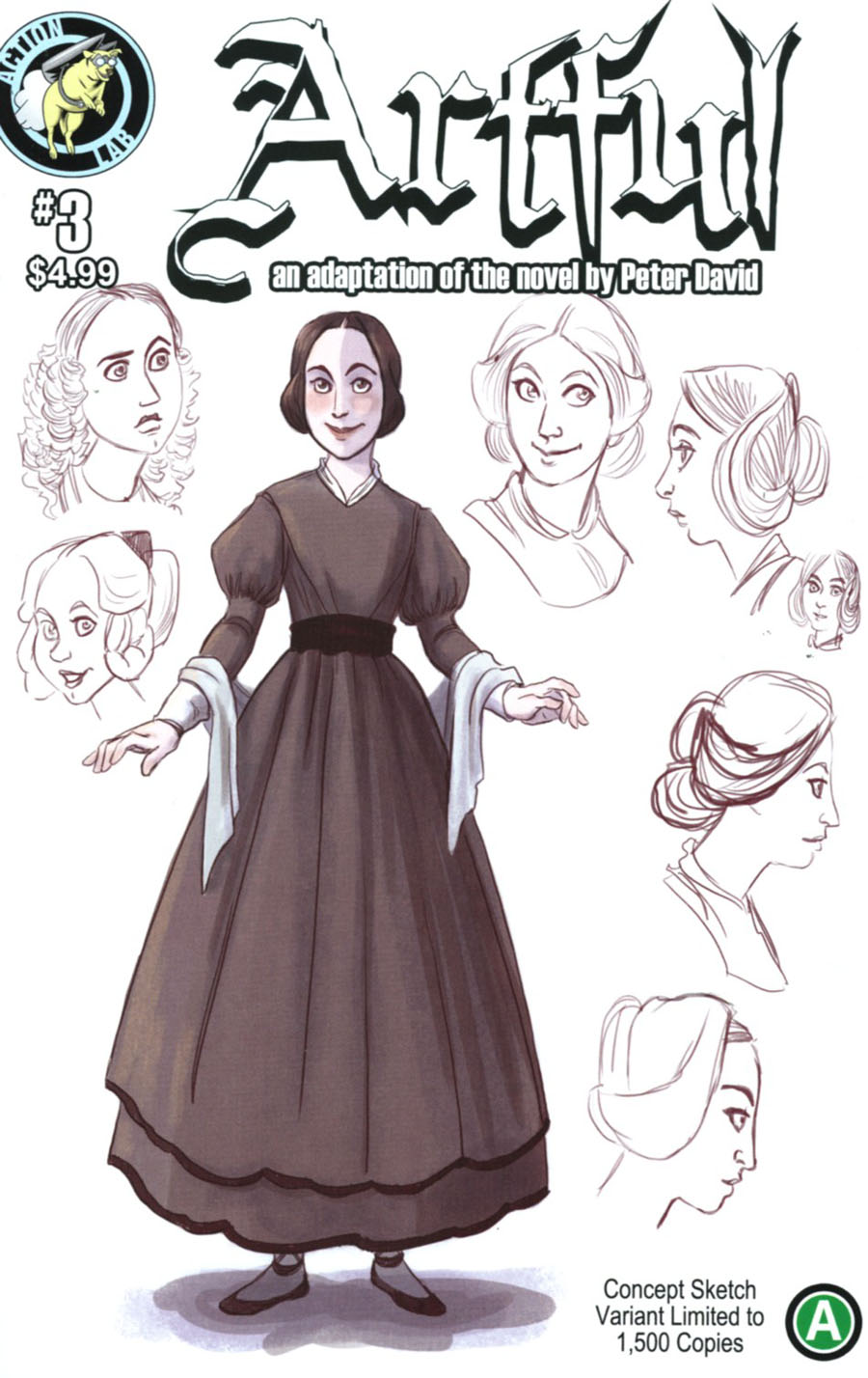 Peter Davids Artful #3 Cover B Variant Laura Neubert Concept Sketch Cover