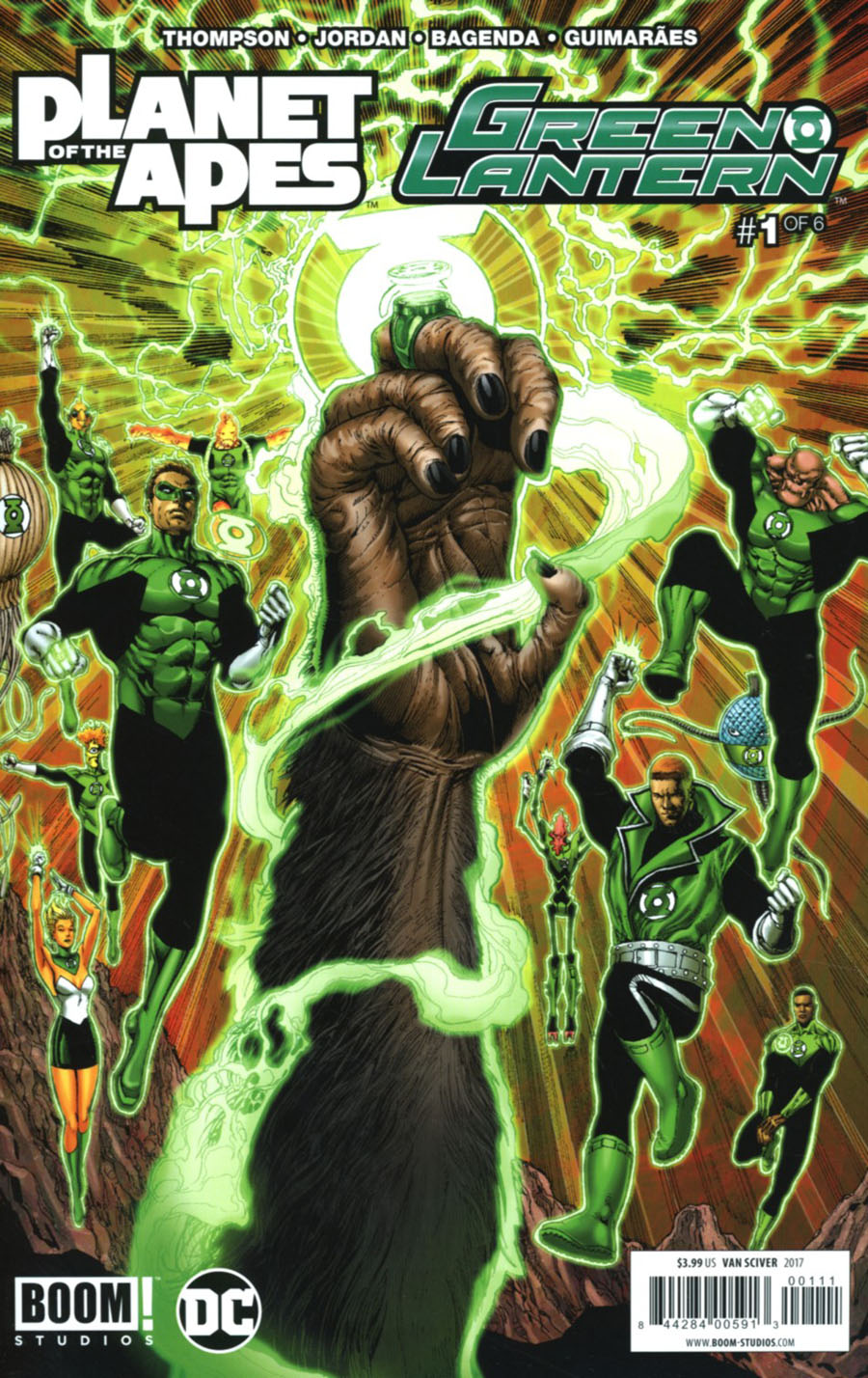 Planet Of The Apes Green Lantern #1 Cover A Regular Ethan Van Sciver Cover