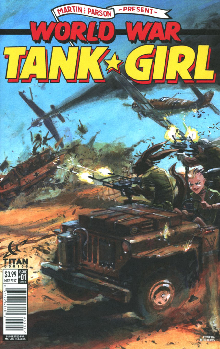 Tank Girl World War Tank Girl #1 Cover B Variant Keith Burns Cover