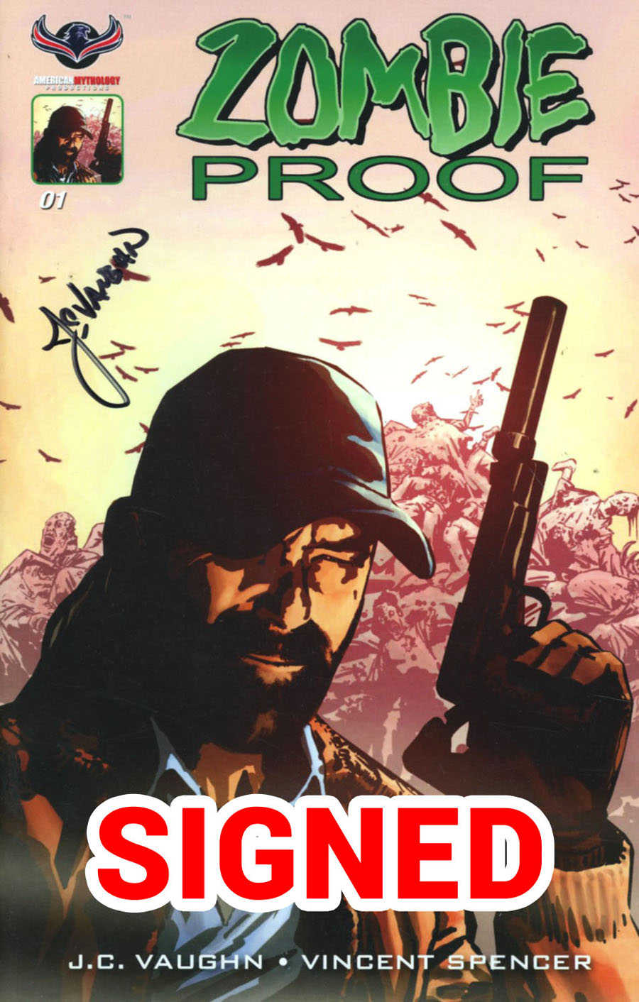 Zombie Proof Zombie Zoo #1 (One Shot) Cover D Incentive Redneck Ingenuity Variant Cover Signed By JC Vaughn