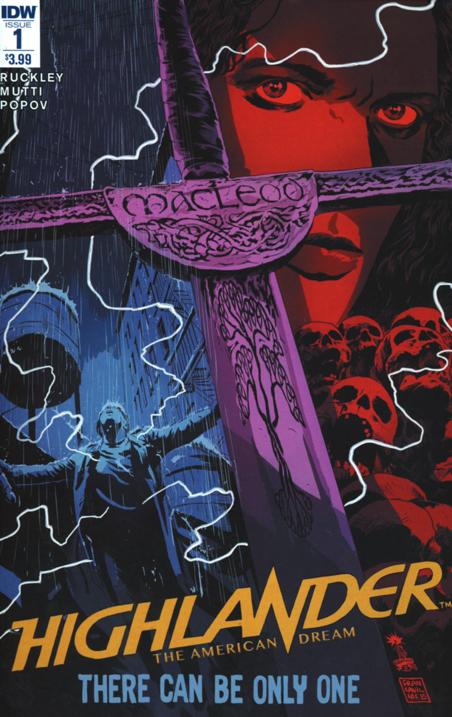 Highlander American Dream #1 Cover A Regular Francesco Francavilla Cover