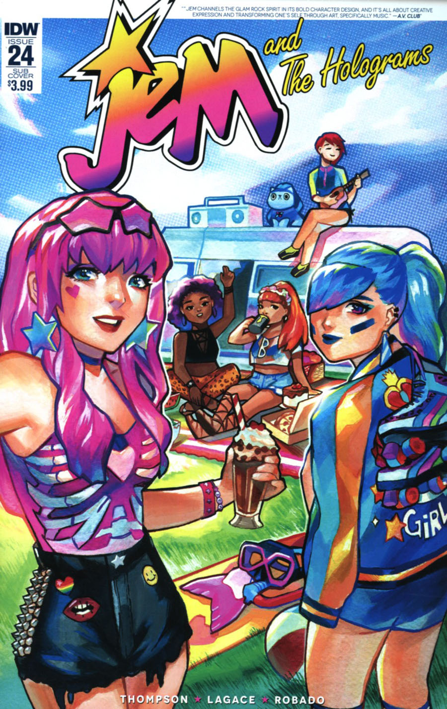 Jem And The Holograms #24 Cover B Variant Rian Gonzalez Subscription Cover