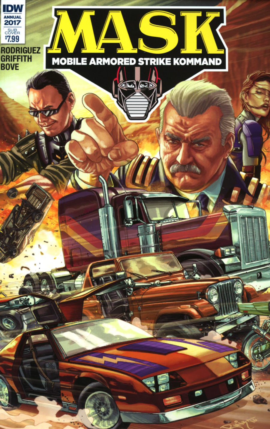 M.A.S.K. Mobile Armored Strike Kommand Annual #1 Cover B Variant Juan Carlos Ruiz Subscription Cover