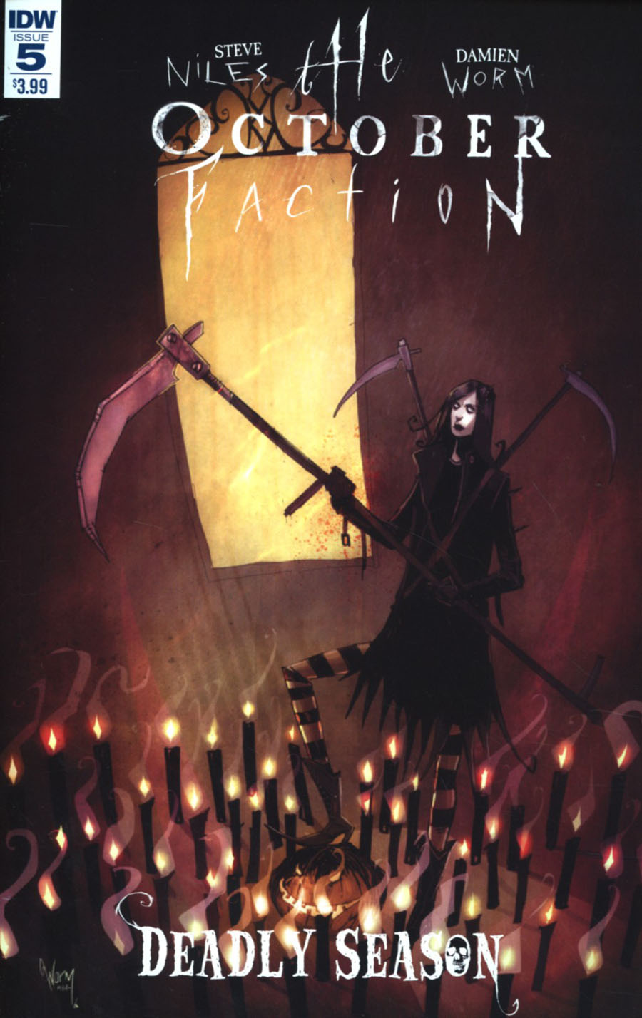 October Faction Deadly Season #5 Cover A Regular Damien Worm Cover