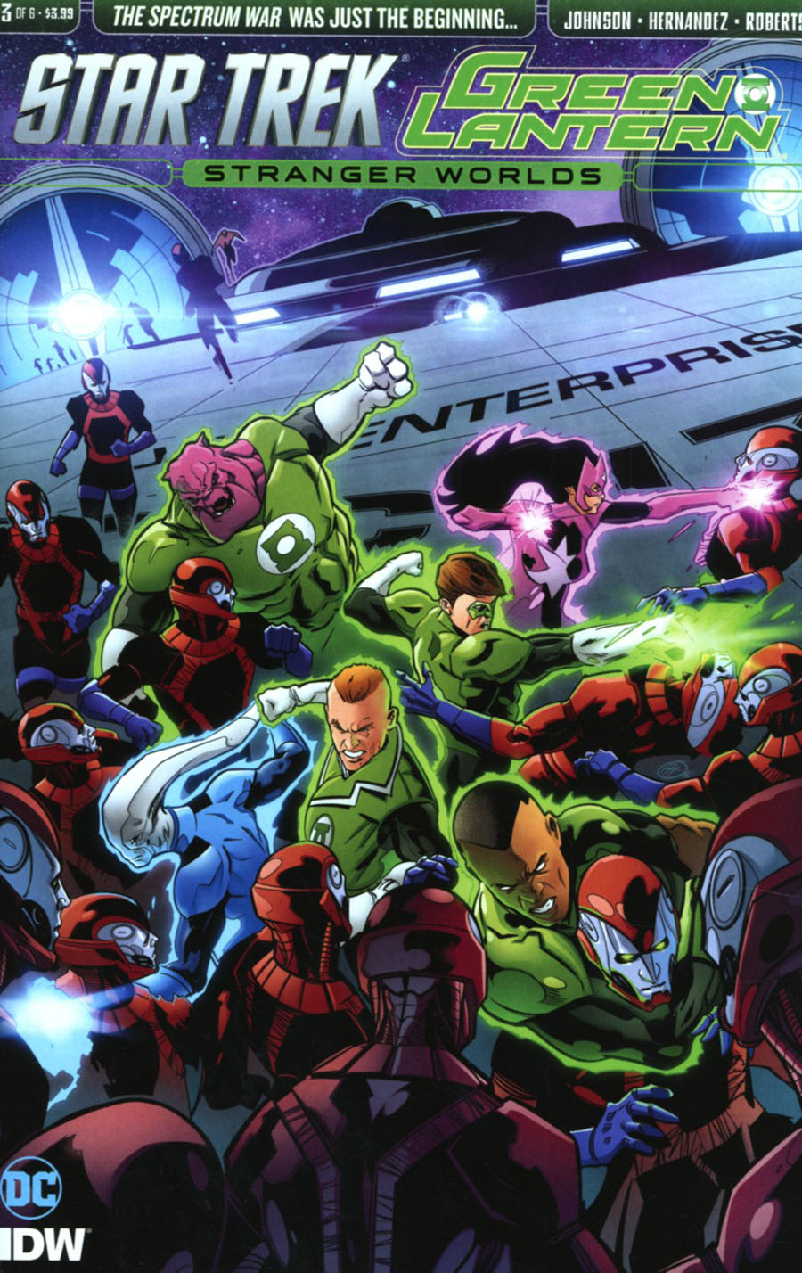 Star Trek Green Lantern Vol 2 Stranger Worlds #3 Cover A Regular Angel Hernandez Cover
