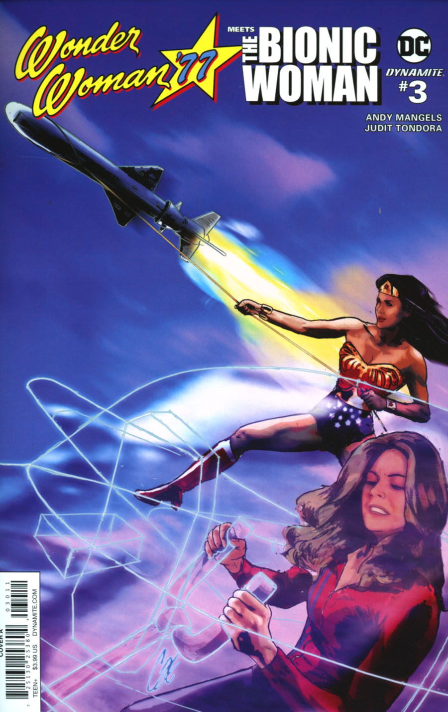 Wonder Woman 77 Meets The Bionic Woman #3 Cover A Regular Cat Staggs Cover