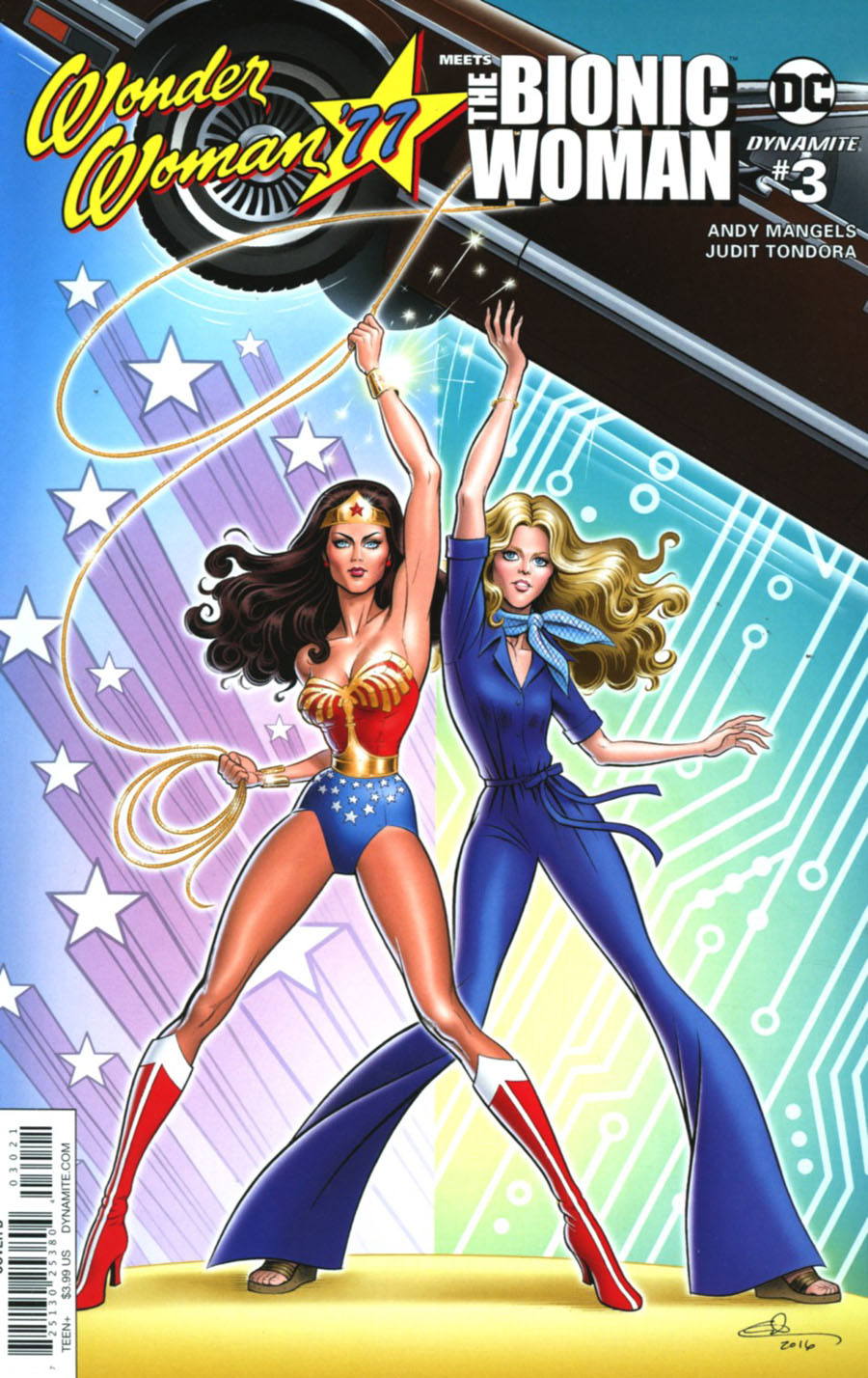 Wonder Woman 77 Meets The Bionic Woman #3 Cover B Variant Glen Hanson Cover