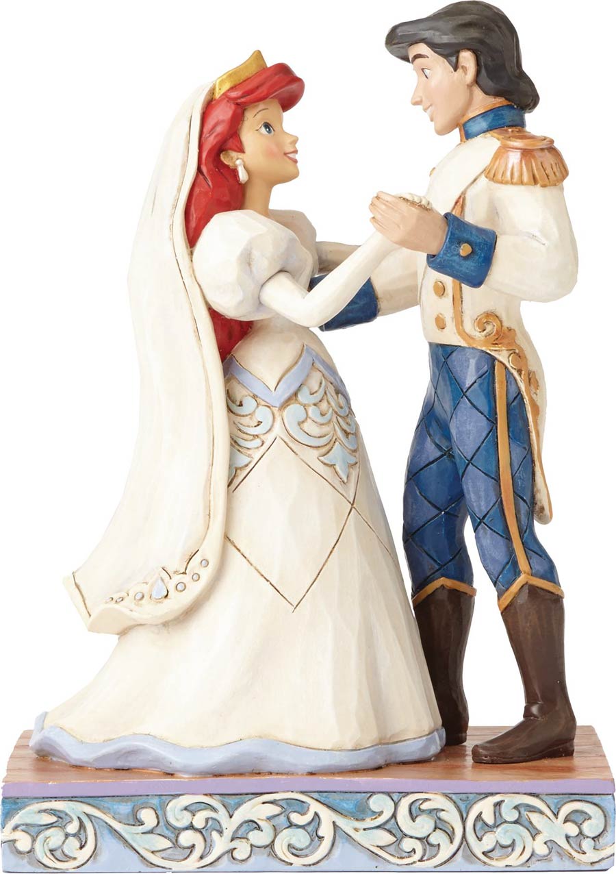 Disney Traditions Royal Wedding Couple Figurine Collection - Ariel & Eric