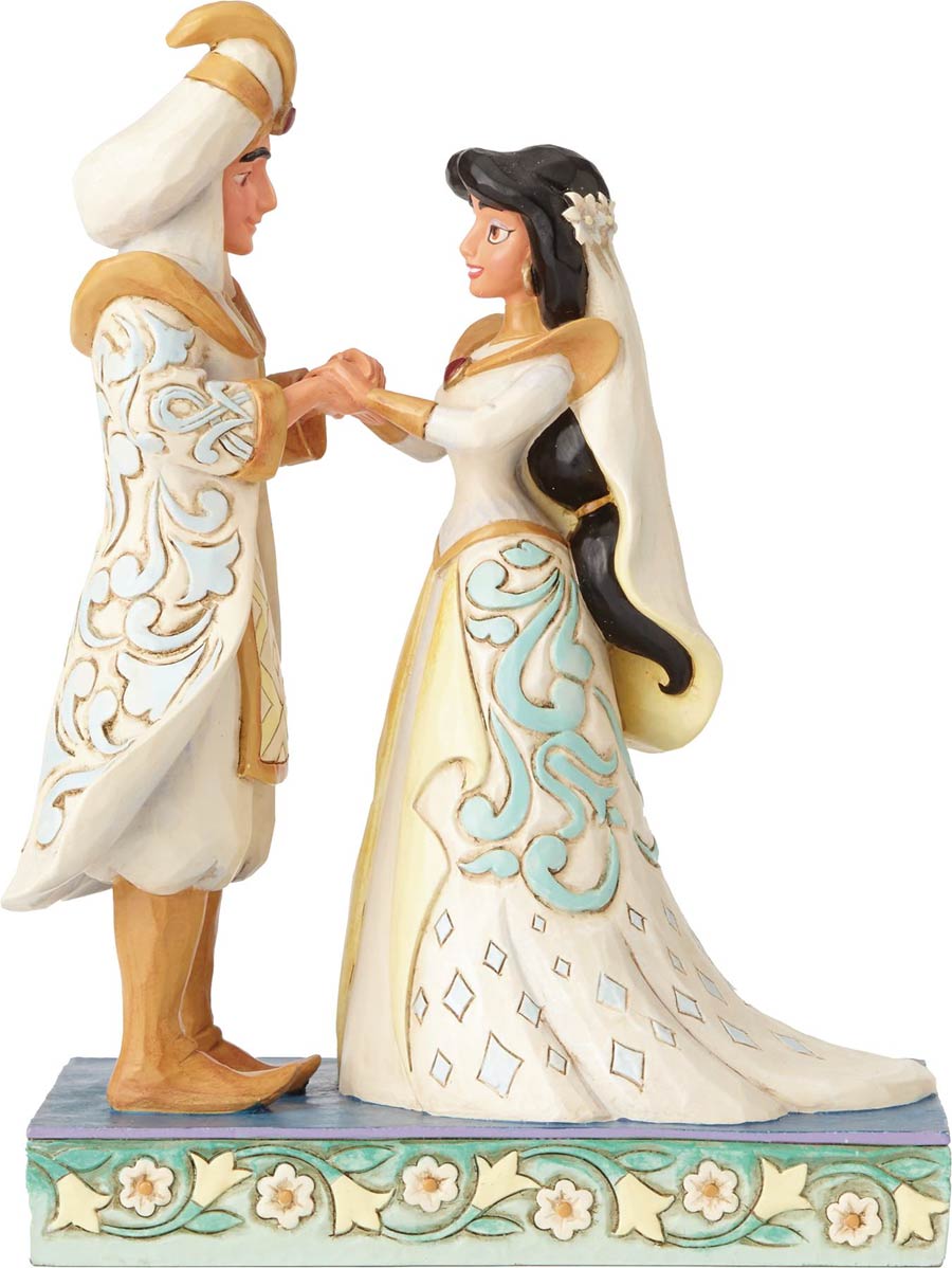 Disney Traditions Royal Wedding Couple Figurine Collection - Jasmine & Aladdin