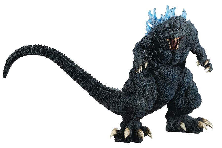 Gigantic Series Godzilla 2001 (Godzilla Mothra King Ghidorah) Figure Blue Dorsal Fin Version