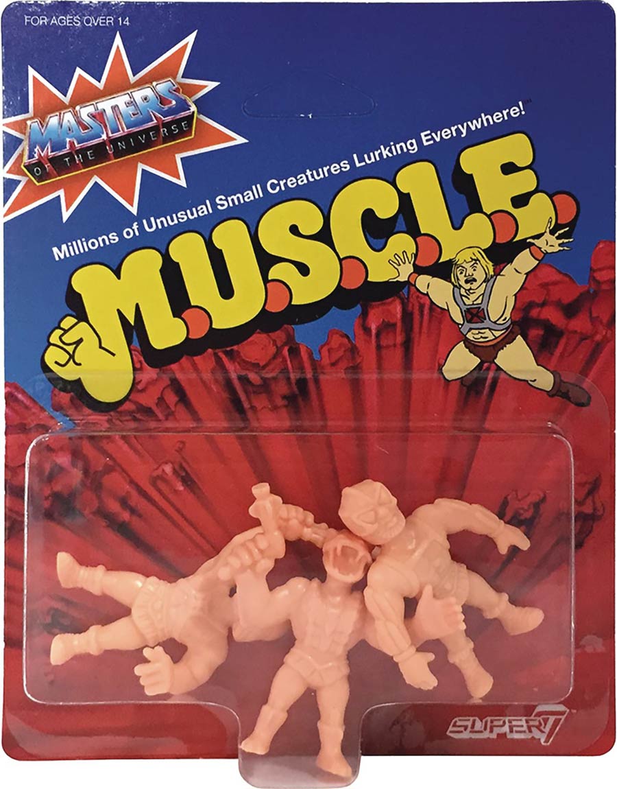 M.O.T.U.S.C.L.E. Masters Of The Universe Small Creatures Lurking Everywhere Figures Wave 2 Pack A - He-Man Kobra Khan Stratos