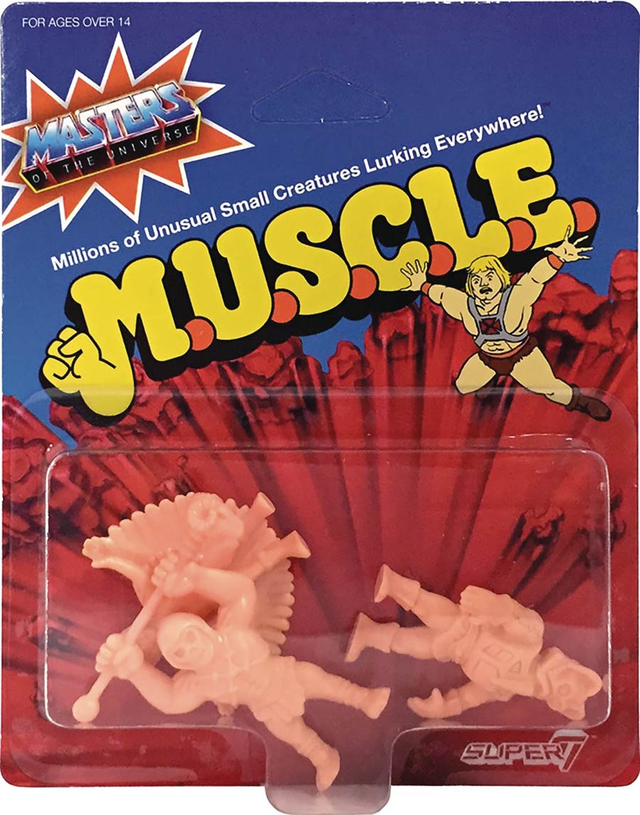 M.O.T.U.S.C.L.E. Masters Of The Universe Small Creatures Lurking Everywhere Figures Wave 2 Pack C - Skeletor Sorceress Stinkor