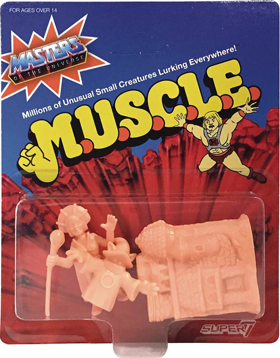 M.O.T.U.S.C.L.E. Masters Of The Universe Small Creatures Lurking Everywhere Figures Wave 2 Pack D - Grayskull Orko Evil-Lyn