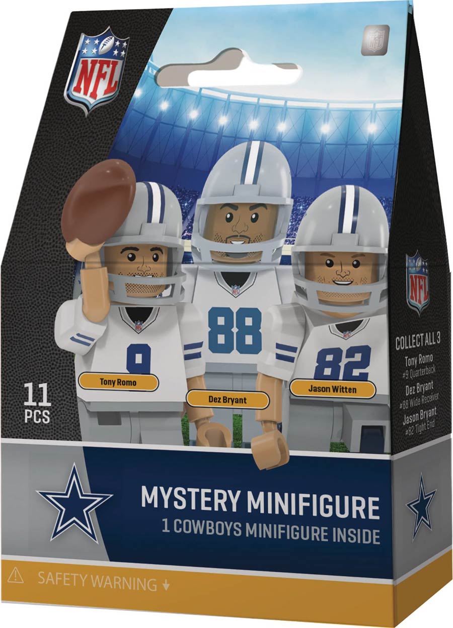Oyo NFL Team Mini Figure Dallas Cowboys Blind Mystery Box 24-Piece Display