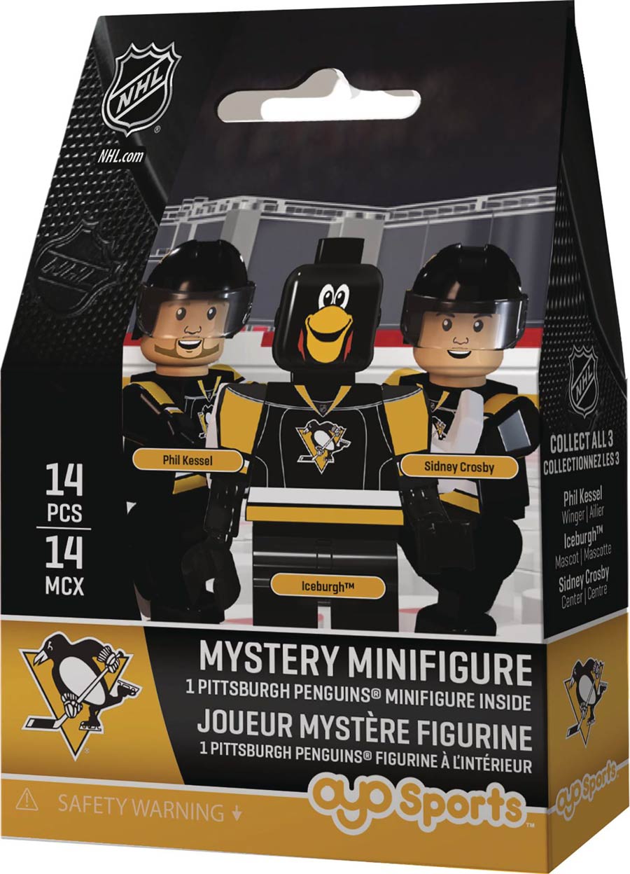 Oyo NHL Pittsburgh Penguins Mini Figure Blind Mystery Box 24-Piece Display