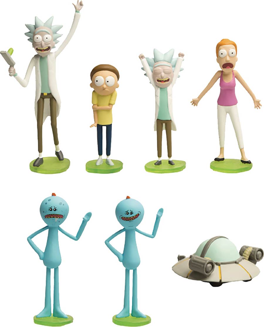 Rick And Morty Mini Figures Blind Mystery Box 24-Piece Display