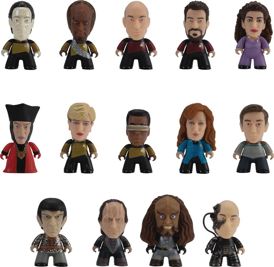 Star Trek The Next Generation Titans Make It So Titans Mini Figure Series 1 Blind Mystery Box 20-Piece Display