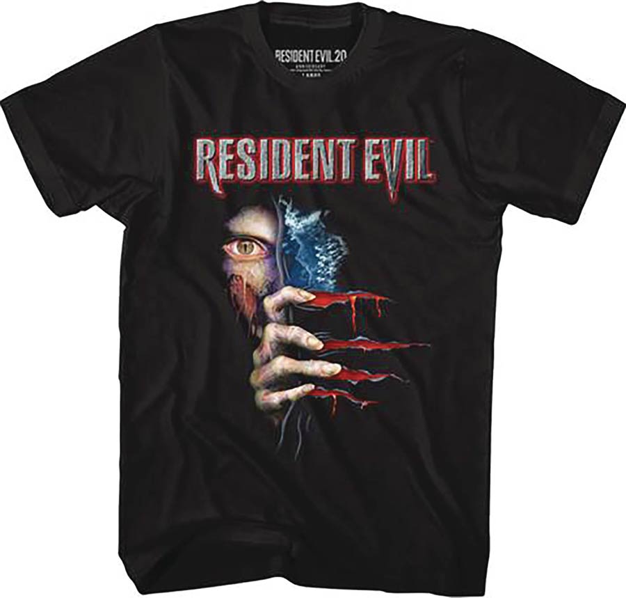 Capcom Resident Evil Resident Evil 2 Box Art Black T-Shirt Large