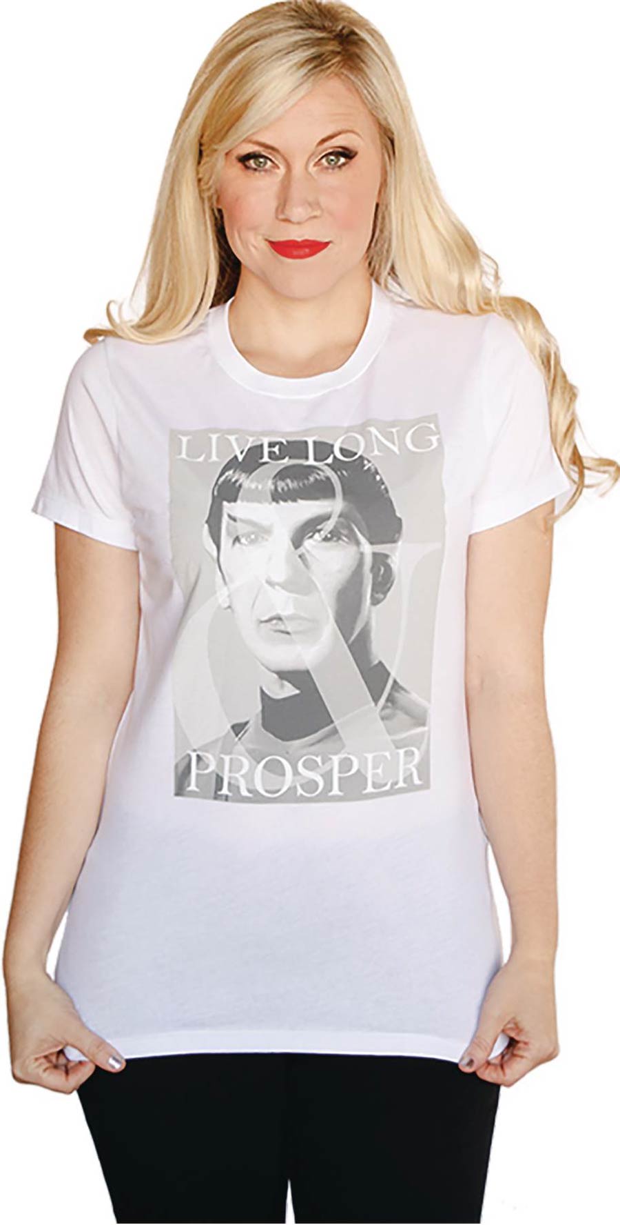 Star Trek Rembering Spock Live Long & Prosper White T-Shirt Large