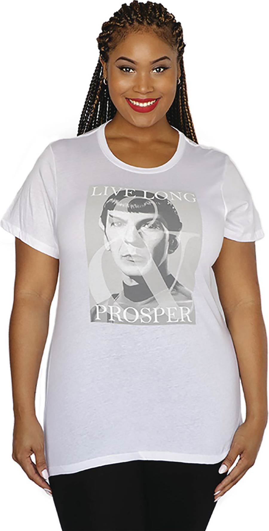 Star Trek Rembering Spock Live Long & Prosper White T-Shirt XXX-Large