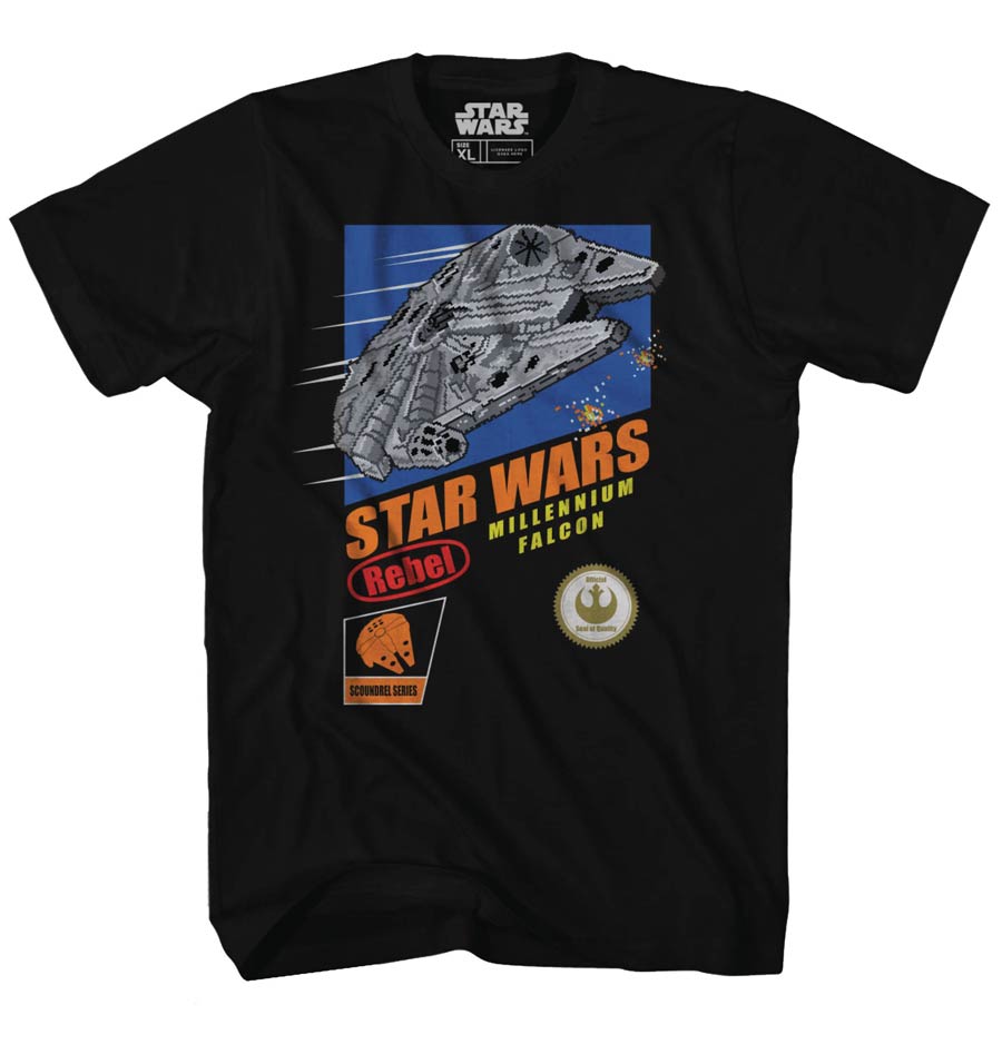 Star Wars Falcon Hunt Previews Exclusive Black T-Shirt Large